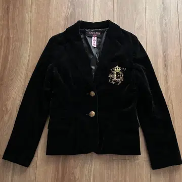 리즈리사 벨로아 자켓 y2k 헤이세이 갸루 레어 블랙