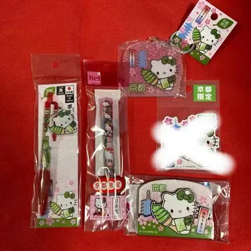 헬로키티 교토 한정판 마그넷 볼펜 키링 세트