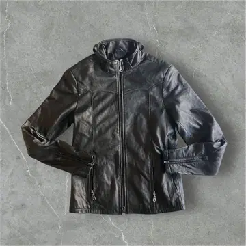 00s 아카이브 부드러운 가죽 싱글 라이더 자켓 Mcity boy