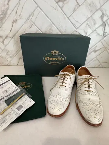 처치스 윙팁 슈즈 흰색 화이트 36
