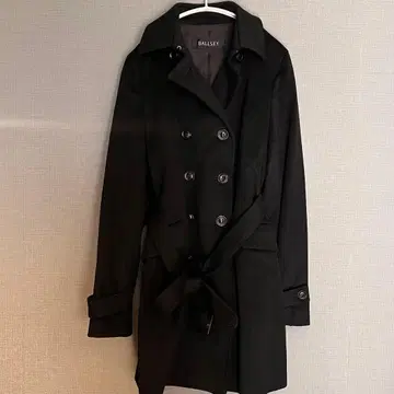 BALLSEY 캐시미어 100% 트렌치코트 블랙