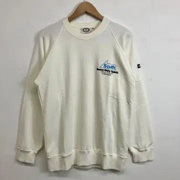 80s DUNLOP 모터스 래글런 맨투맨 화이트 일본제