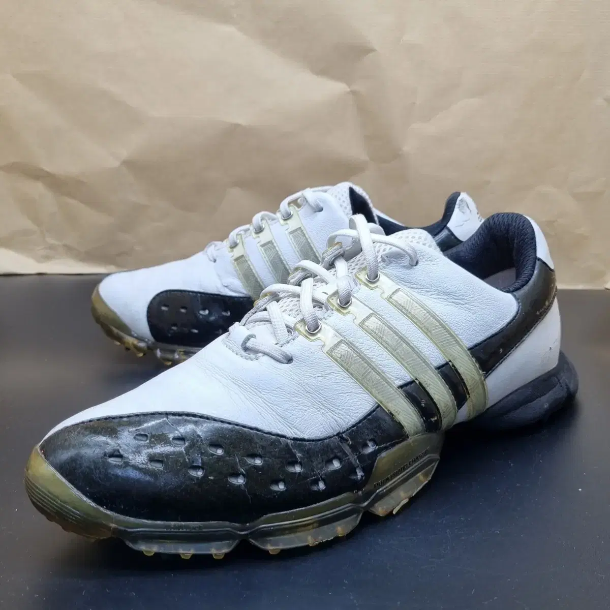 adidas gazelle silver green womens Used Adidas Golf Shoes Size 8  cssportinggoods