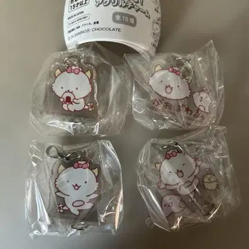 이어지는! 아크릴 참 가오파와루! 파워풀한 공룡 4개 세트