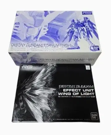 RG 데스티니 건담 티타늄 피니쉬 빛의 날개 포함