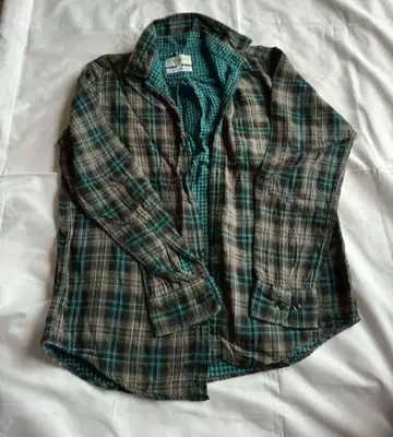 University of Oxford 체크 무늬 플란넬 셔츠 M