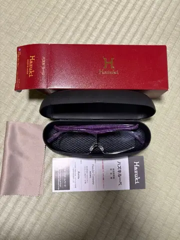 거의 미사용 새상품 하즈키 루페 라지 1.6배 뉴 퍼플 라메 리딩 글라스
