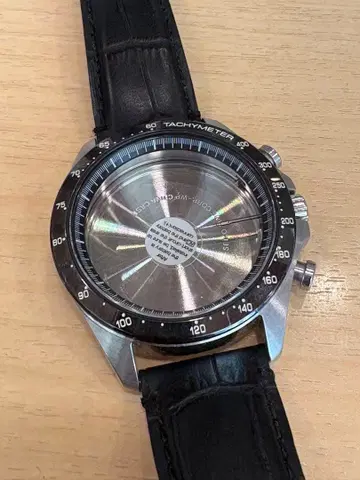 SEIKO 크로노그래프 스테인리스 케이스 가죽 벨트 무브먼트 없음
