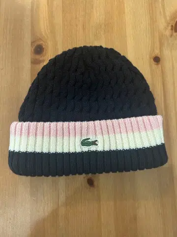 LACOS 케이블 짜임 니트 모자 [ 미사용 ]