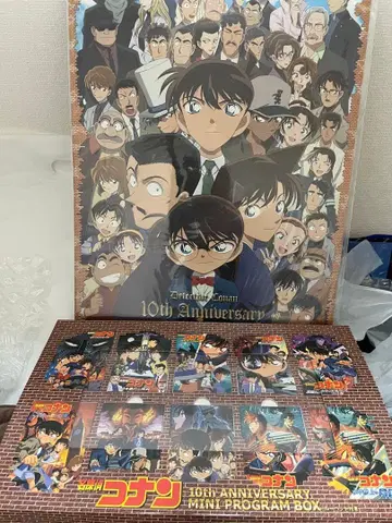 극장판 명탐정 코난 10th 미니 프로그램 박스 포스터 씰 컬렉션