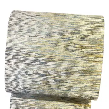 후쿠로 오비 여울 가로 줄무늬 스카이블루 금실 기모노 121b p ms