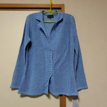 NOIVAN-STEIN 스카이블루 메쉬 가디건 미사용 새상품