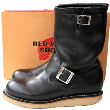 초기 모델 제조 중지 Red Wing 2974 엔지니어 부츠 스무스 가죽