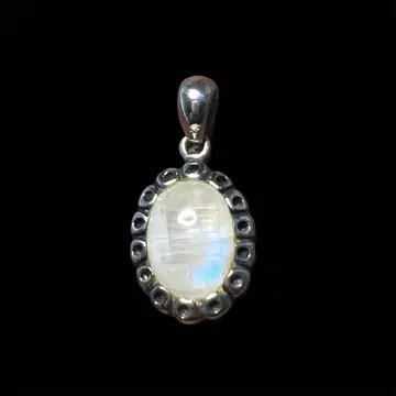 SAAD 실버 925 문스톤 펜던트 탑