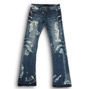 Bleached bootcut jeans