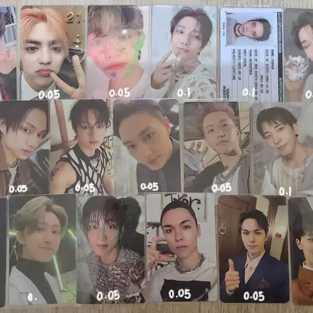 급전 세븐틴 포카 판매