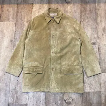 90s banana republic leather car coat