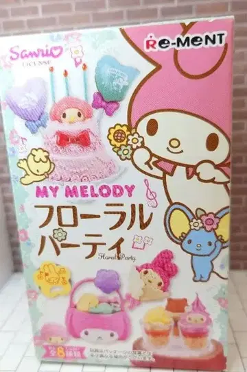 리멘트 플로럴 파티 마이멜로디 케이크 미니어처