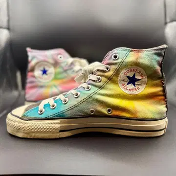 [레어 USA제] 80s CONVERSE 올스타 타이다이 패턴 26cm