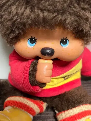 레트로 빈티지 1975년 전후의 옷 갈아입기 몬치치 인형