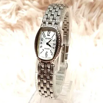 배터리 교환 완료 CITIZEN 엑시드 EXCEED 3침 파랑침 실버