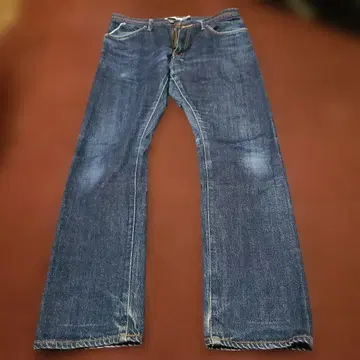 논네이티브 일본제 셀비지 데님 2 지퍼 플라이 체인 스티치