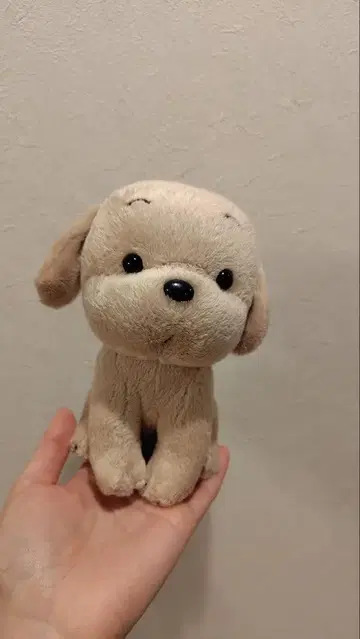 우메키치 봉제 인형 개 베이지 레트로