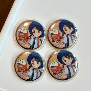 포켓몬 캔뱃지 컬렉션 팔데아 아오이(주인공)&뜨아거