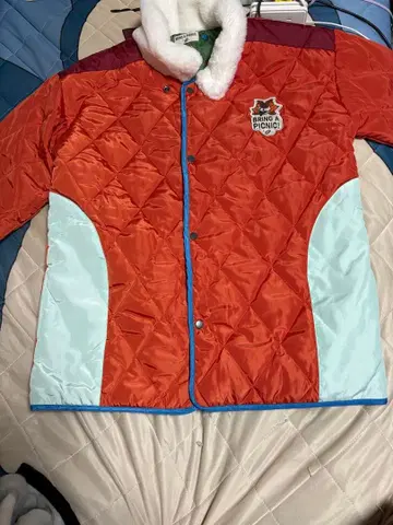 포켓몬 아우터 인기 포켓몬 우르가모스 오렌지 퀼팅 자켓