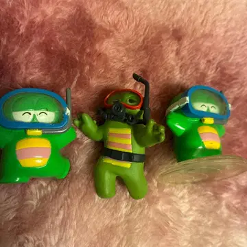 가챠핑 다이빙 캐릭터 피규어 3개 세트