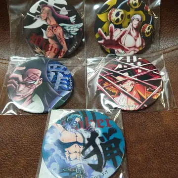 원피스 야라이칸 배지 5개 세트 스모커 드래곤 에넬 와이퍼 크로