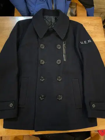 유니폼 익스페리먼트 블랙 피 코트 사이즈 1
