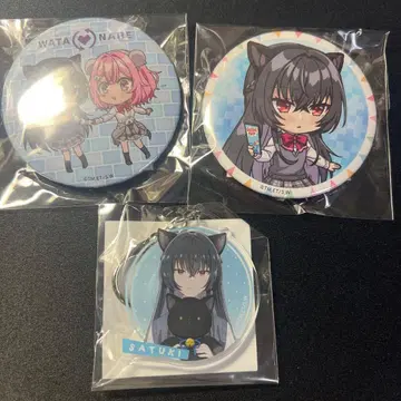 와타나레 복권 코토 사츠키 아마오리 레나코 캔뱃지 아크릴 키링