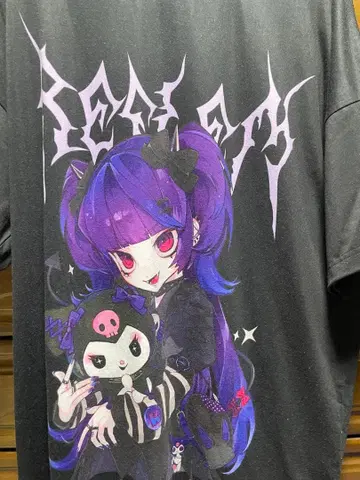 REFLEM x 쿠로미 티라 콜라보T셔츠