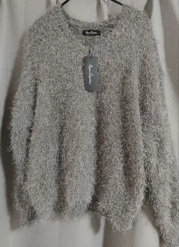 택 포함 새상품 앙코르 키라키라 필름 니트 풀오버 그레이 L