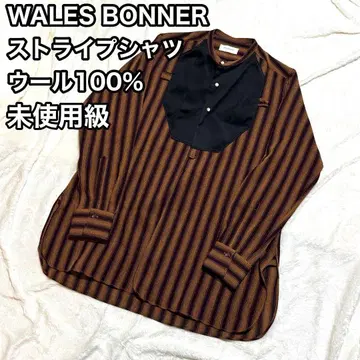 미사용급 WALES BONNER 웨일즈 보너 셔츠 긴팔 스트라이프