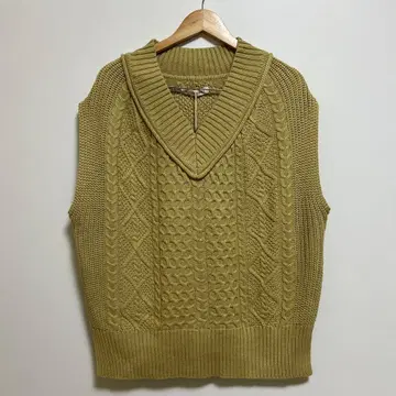 아우터선셋 OUTERSUNSET 케이블 니트 베스트