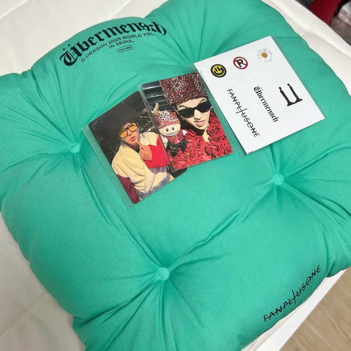 G-dragon GD Middle Concert Fam Zone Cushion Poca Peak Sticker Set