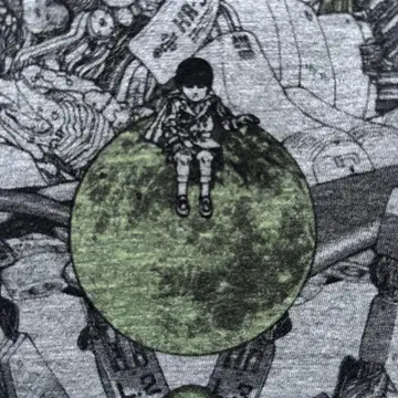 [ 미사용 ] 오토모 가츠히로 GENGA T셔츠 그레이 M사이즈