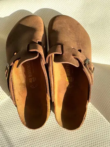 Birkenstock 보스턴 브라운 40 26cm 클로그 샌들