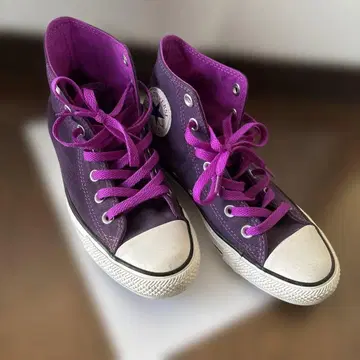 CONVERSE ALL STAR 퍼플 하이컷 스니커즈