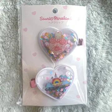 마롱크림 헤어 클립 퓨로랜드 하트 온 캐릭터