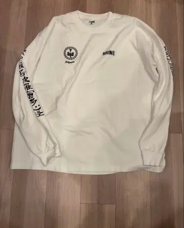 새상품 MINE black means 화이트 긴팔 티셔츠 5