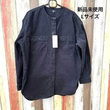 미사용 새상품 유니클로 WOMEN 코듀로이 롱 셔츠 자켓