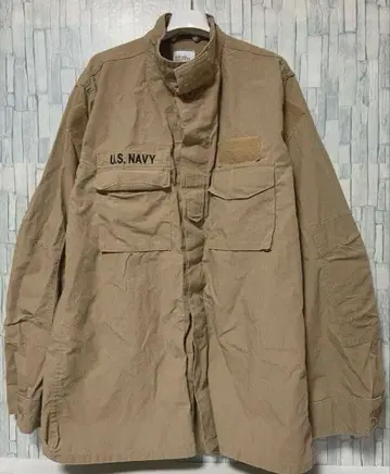 방출품 US NAVY 자켓 미국제 카키 L-XL 해군 2POC