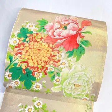 후쿠로 오비 수제 작약 매화 벚꽃 국화 백합 난국 기모노 013tz