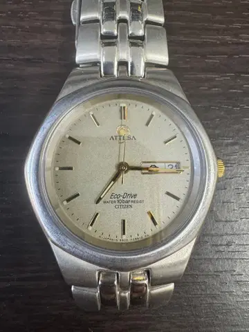시티즌 아테사 에코 드라이브 남성용 손목시계 작동품