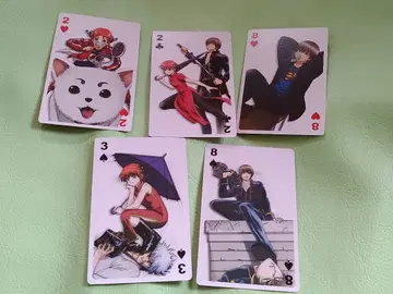 오키타 소고 카구라 트럼프 카드 5장 세트 사카타 긴토키 히지카타 토시로