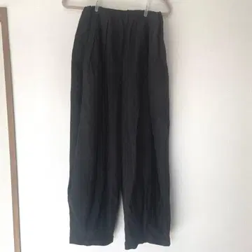 gomme 와이드 팬츠 블랙