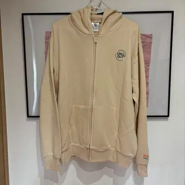 chill out 집업 후드티 M 사이즈 꽃 무늬 디자인